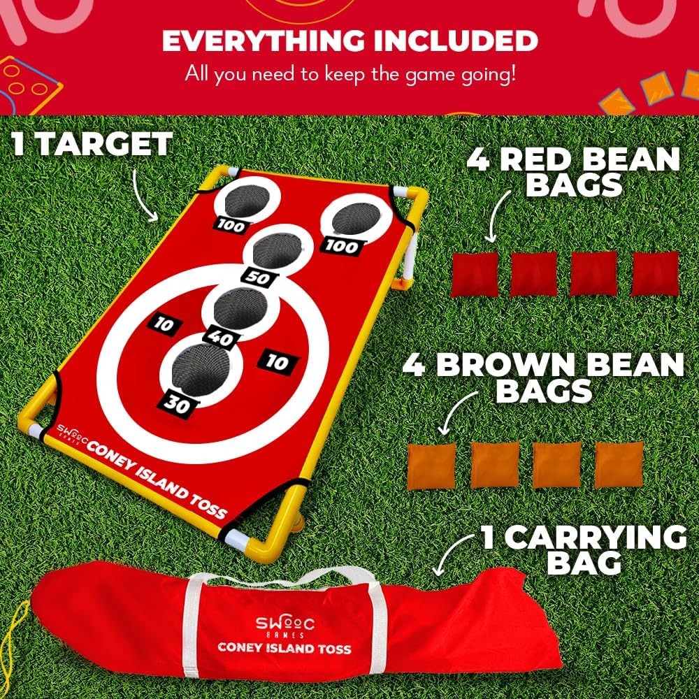 Coney Island Toss™ Arcade Corn - Cornhole Board Set review and price