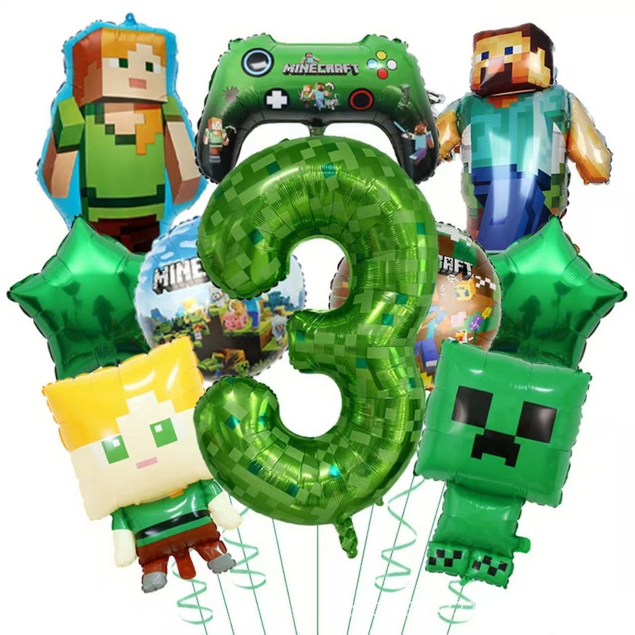 Hot Game Minecrafts Green Digi - Party Games Minecraft review and price