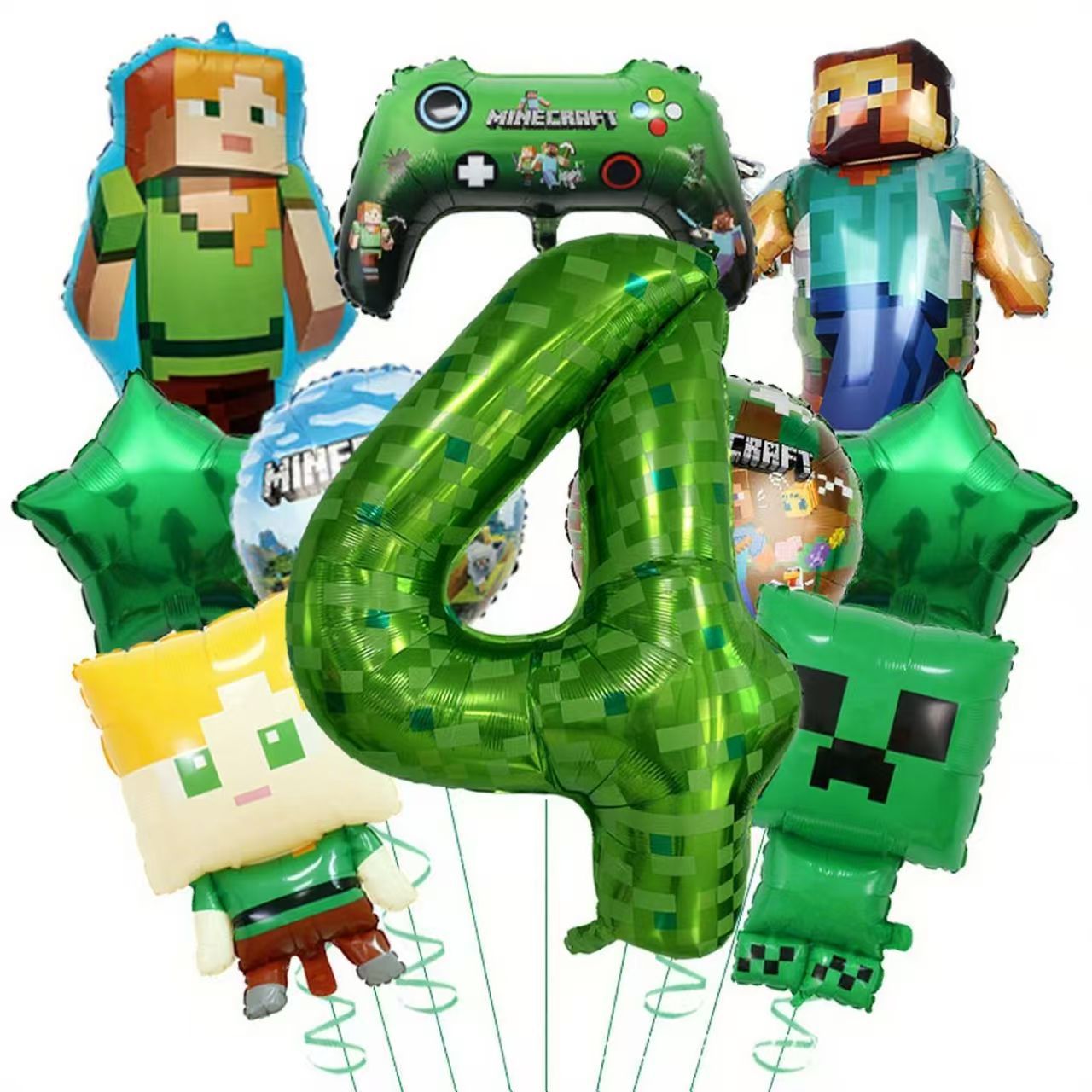 Hot Game Minecrafts Green Digi - Party Games Minecraft review and price