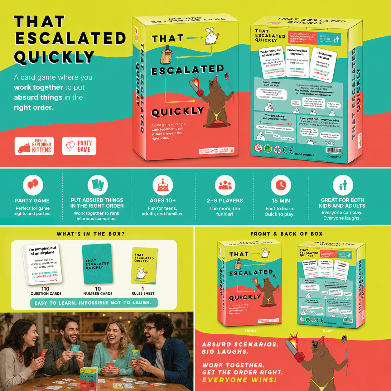 That Escalated Quickly Card Ga - Quick Games Party review and price