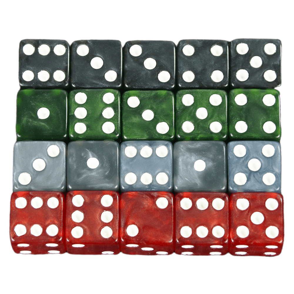 Marble Effect Dice 10pc/set 12 - Party Games Gamecube review and price