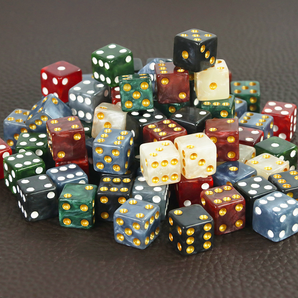 Marble Effect Dice 10pc/set 12 - Party Games Gamecube review and price