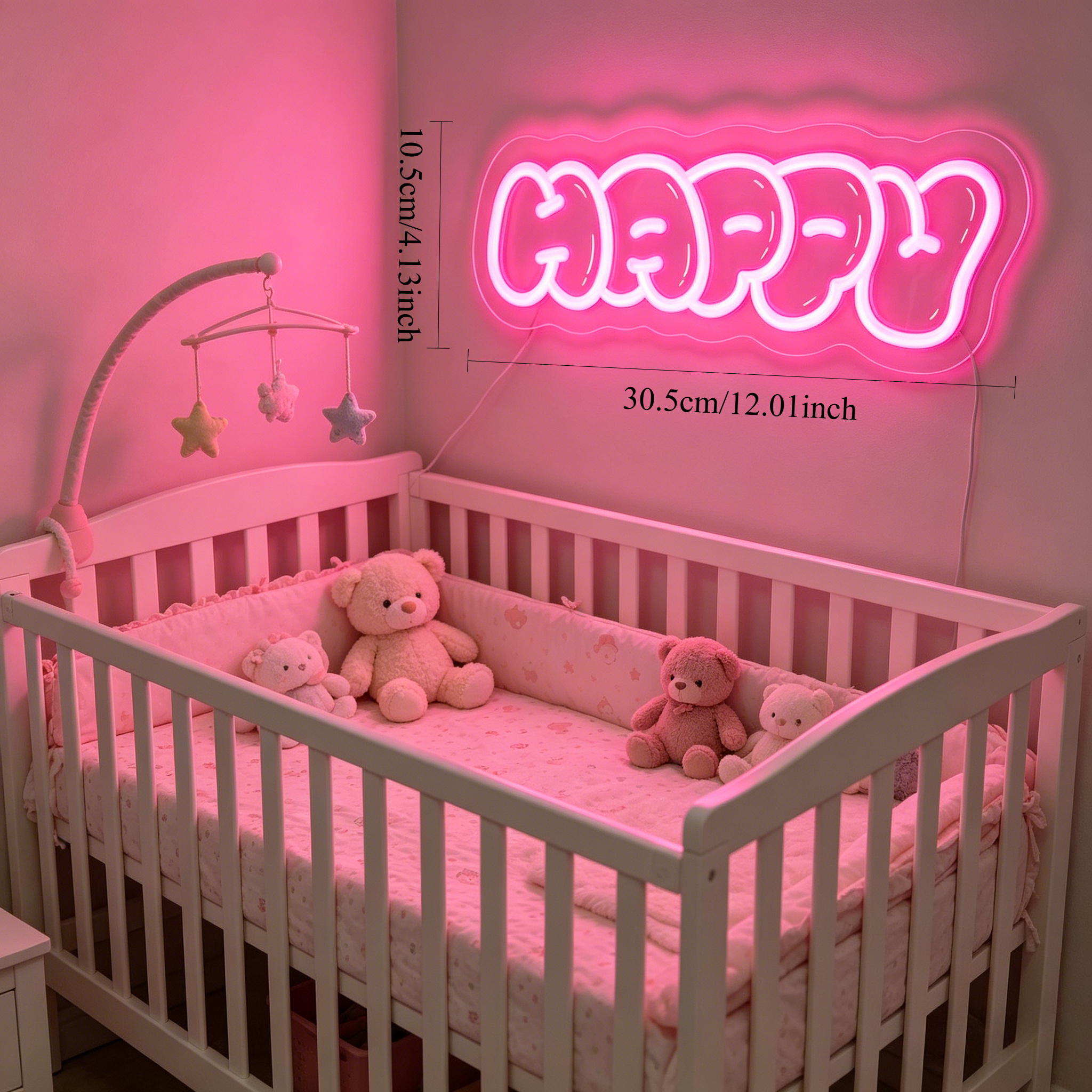 Happy Neon Sign LED Wall Art L - Party Games Night review and price
