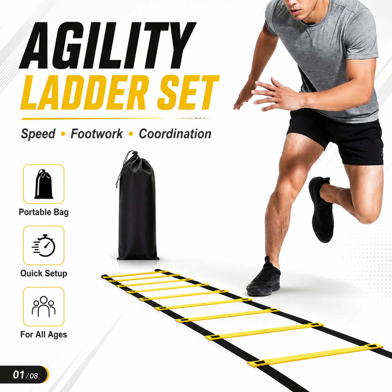 Agility Ladder Set 2-10M Speed - Ladder Toss Set review and price
