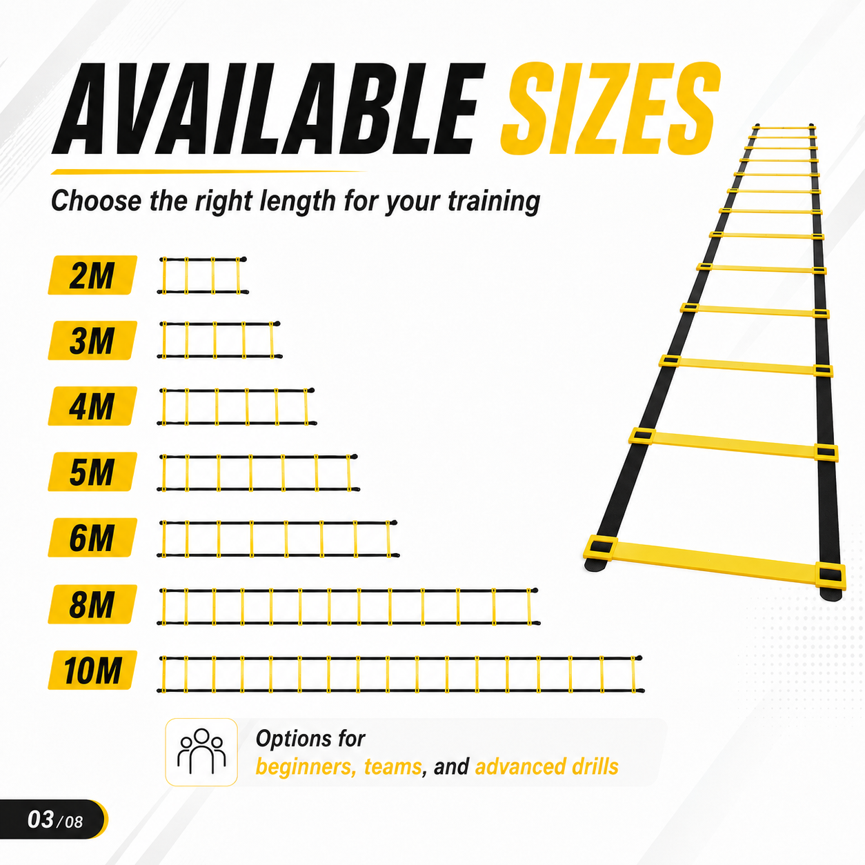 Agility Ladder Set 2-10M Speed - Ladder Toss Set review and price