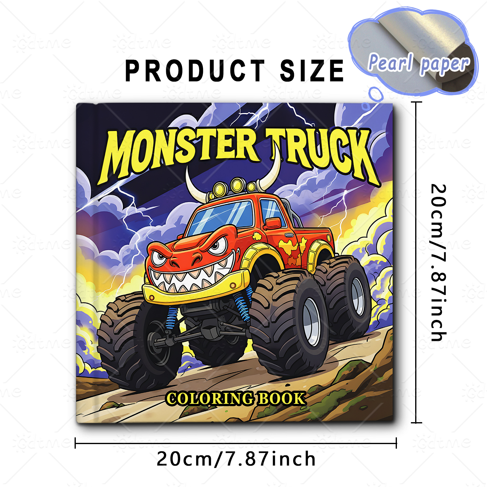 MONSTER TRUCK Coloring Book fo - Party Games Adult Birthday review and price