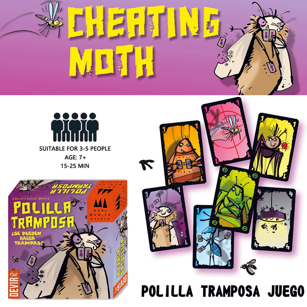 Polilla Tramposa Board Games T - Party Games Juegos De Mesa review and price