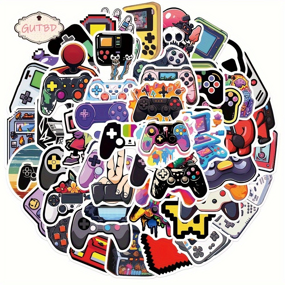 50Pcs Game Handle Stickers for - Party Games Phone review and price