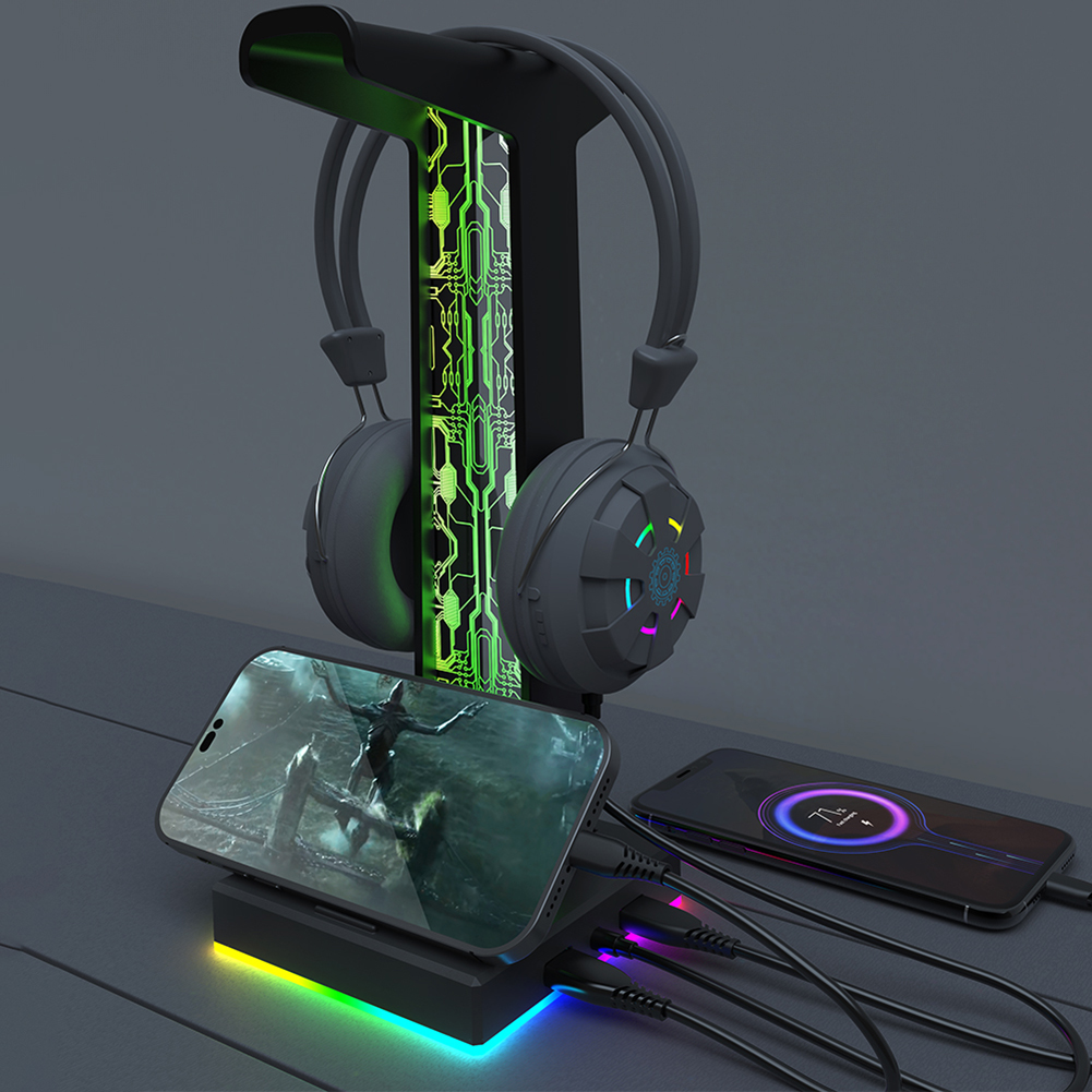 RGB Gaming Headphone Stand Dua - Party Games Pc review and price