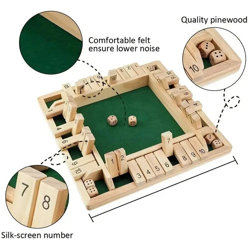 Deluxe Four Sided 10 Numbers S - Party Games Adults Drinking review and price