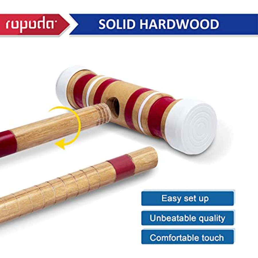 Six-Player Croquet Set with Wo - Croquet Set Lawn review and price
