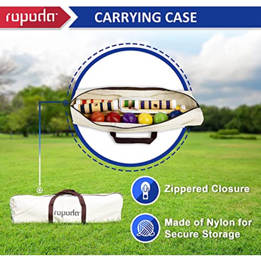 Six-Player Croquet Set with Wo - Croquet Set Lawn review and price