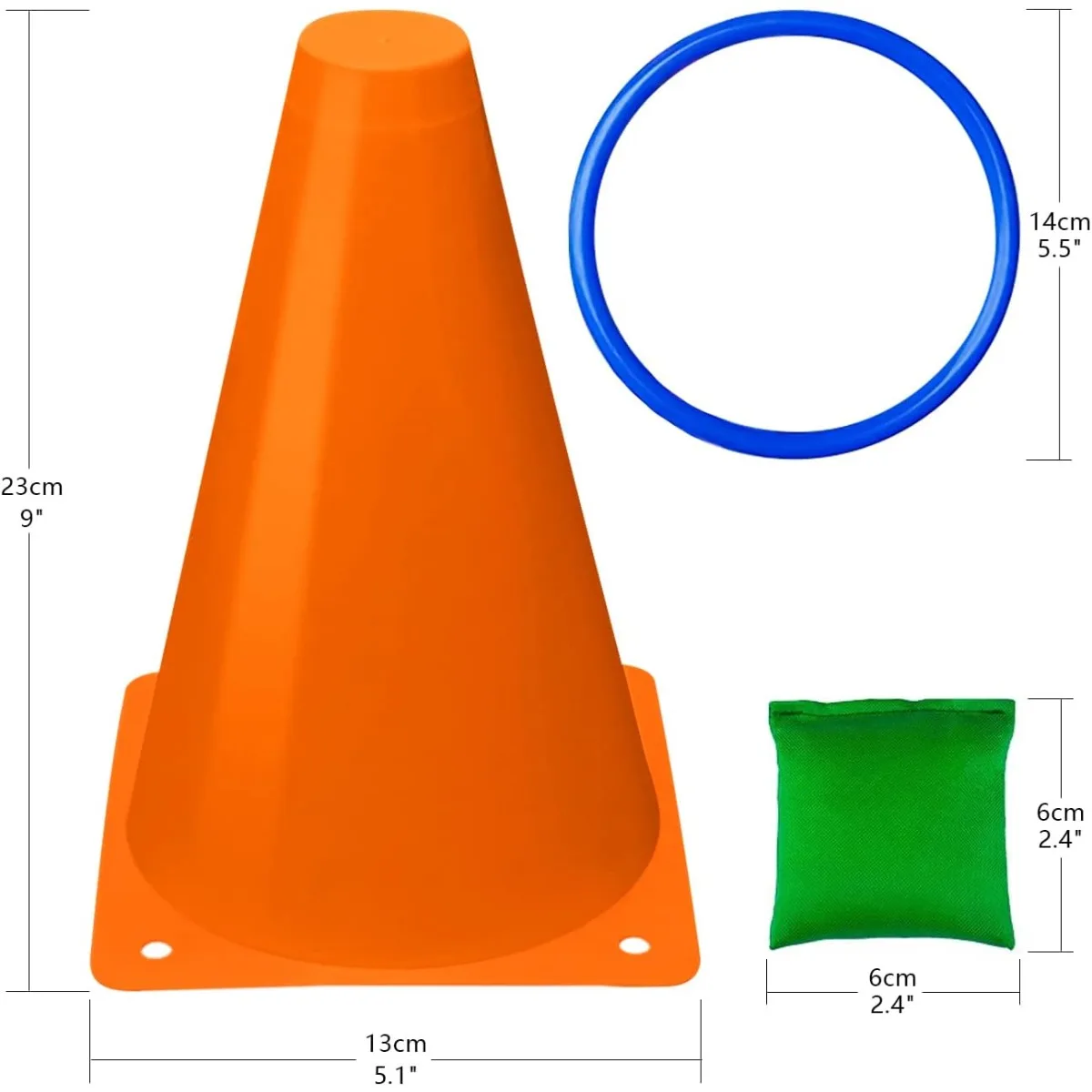 3 in 1 Soft Plastic Cones Bean - Cornhole Board Set review and price